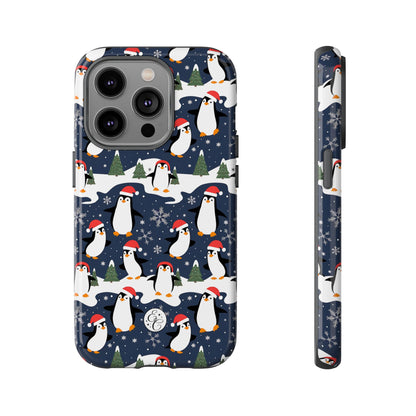 Cute Penguin Christmas Pattern Tough Phone Case