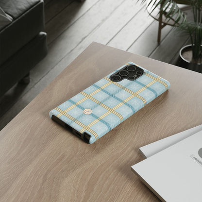 Blue Winter Plaid Phone Case