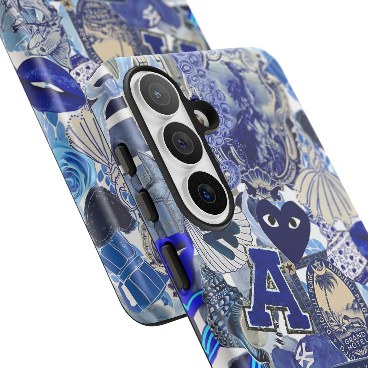 Blue Collage Tough Phone Case