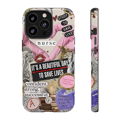 Nurse Inspirational Collage Tough Phone Case