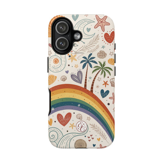Rainbow Pride Boho Beach Tough Phone Case