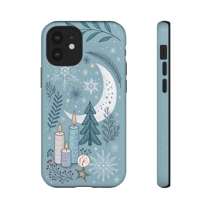 Winter Moon & Candles Tough Phone Case