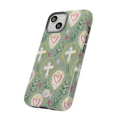 Christian Cross Boho Pattern Tough Phone Case