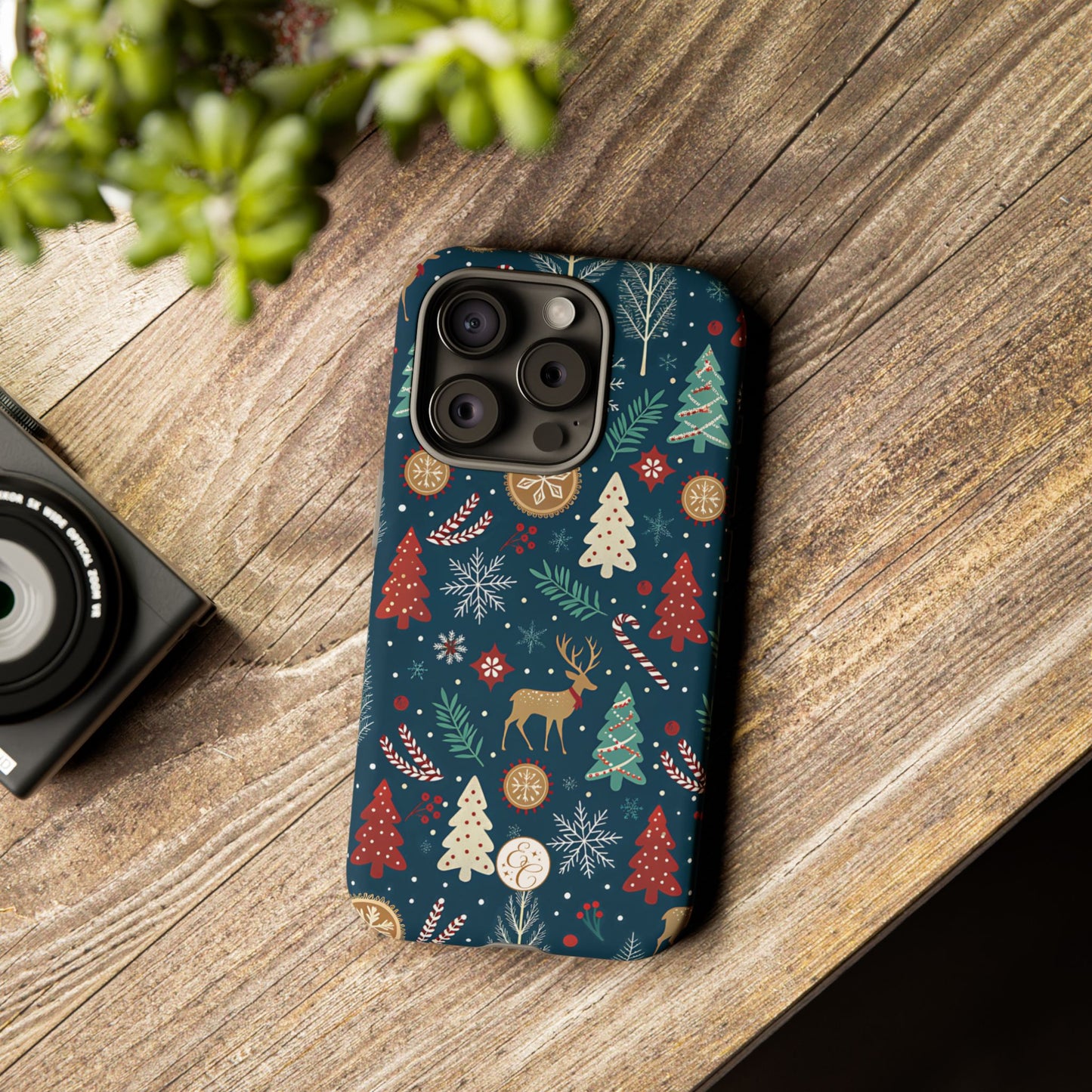 Christmas Holiday Pattern Tough Phone Case