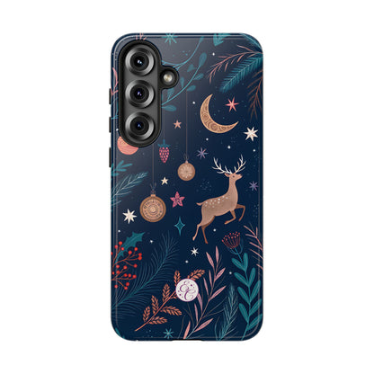 Boho Christmas Reindeer Tough Phone Case