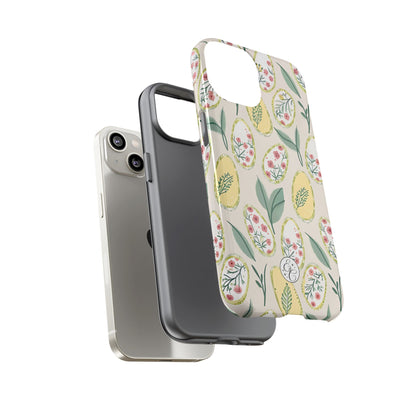 Floral Easter Egg Pattern Tough Phone Case