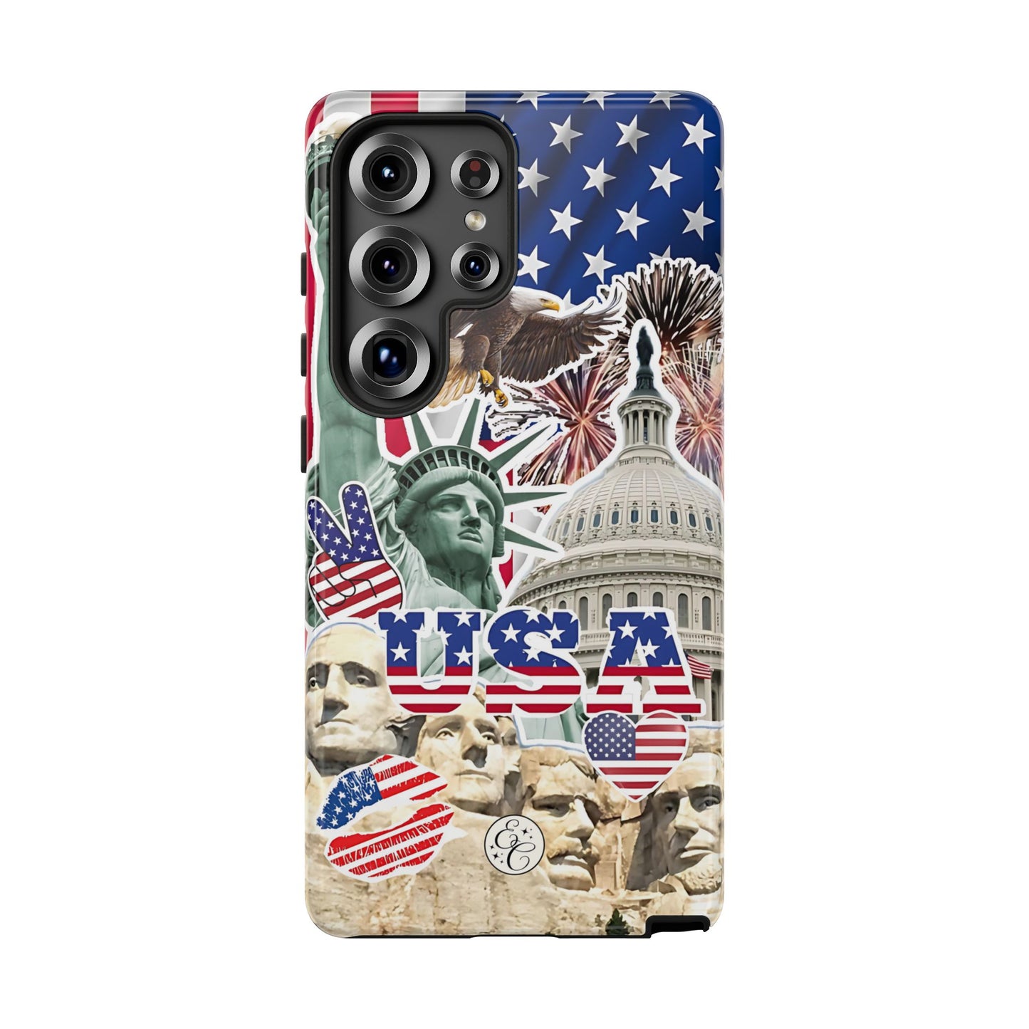 Patriotic USA Collage Tough Phone Case