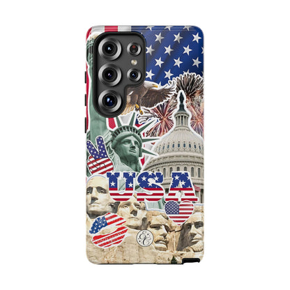 Patriotic USA Collage Tough Phone Case