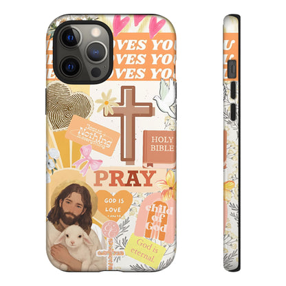 Christian Collage Tough Phone Case