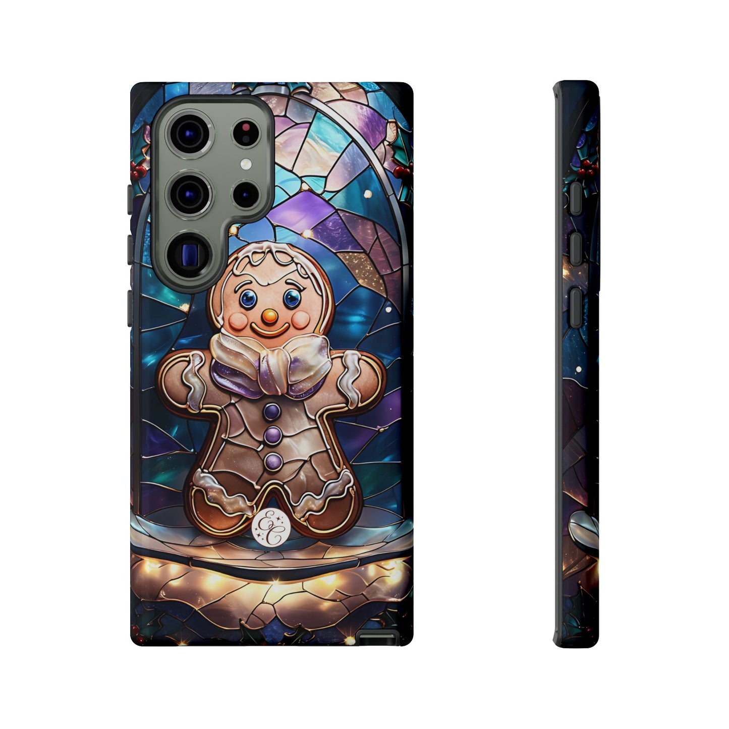 Gingerbread Man Stained Glass Tough Phone Case