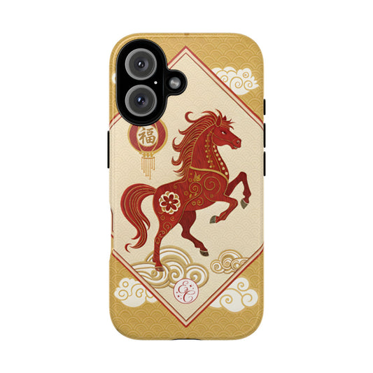 Chinese New Year Lucky Horse Tough Phone Case