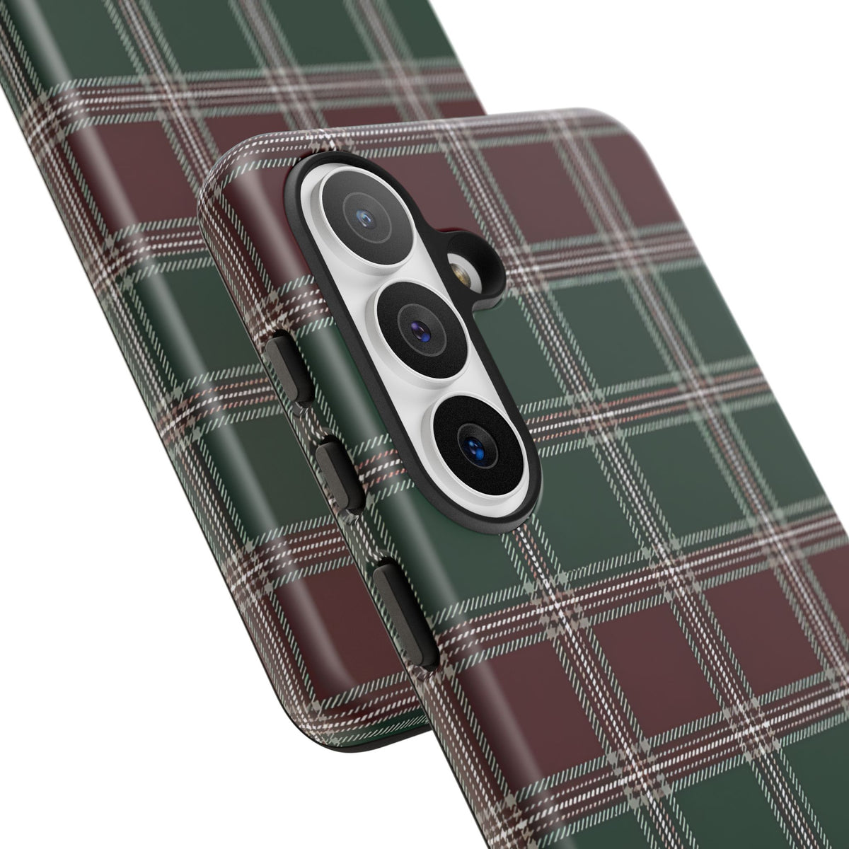 Green & Burgundy Plaid Christmas Phone Case