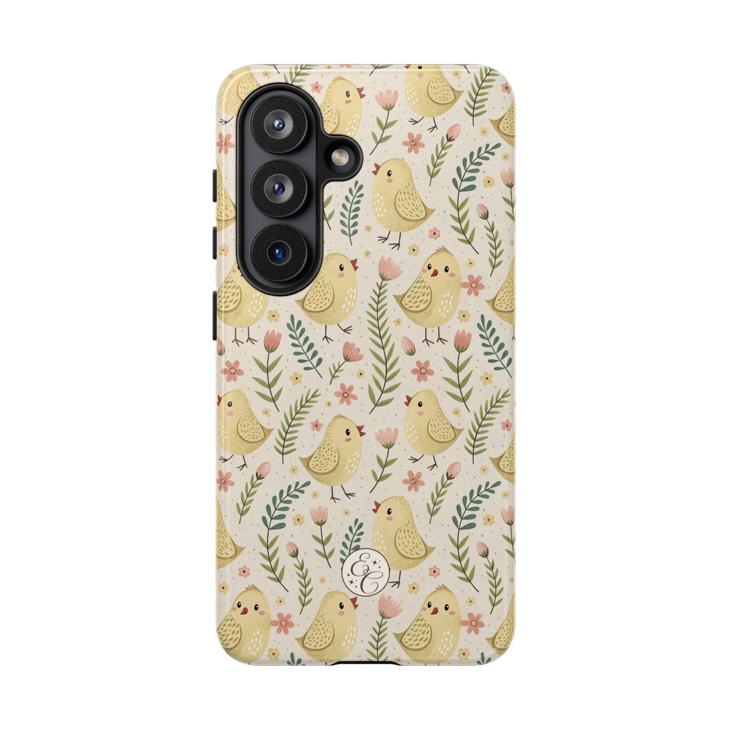 Vintage Floral Chick Pattern Tough Phone Case