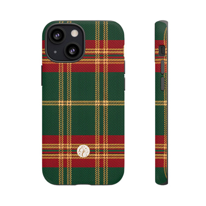 Green Red & Gold Plaid Tough Phone Case
