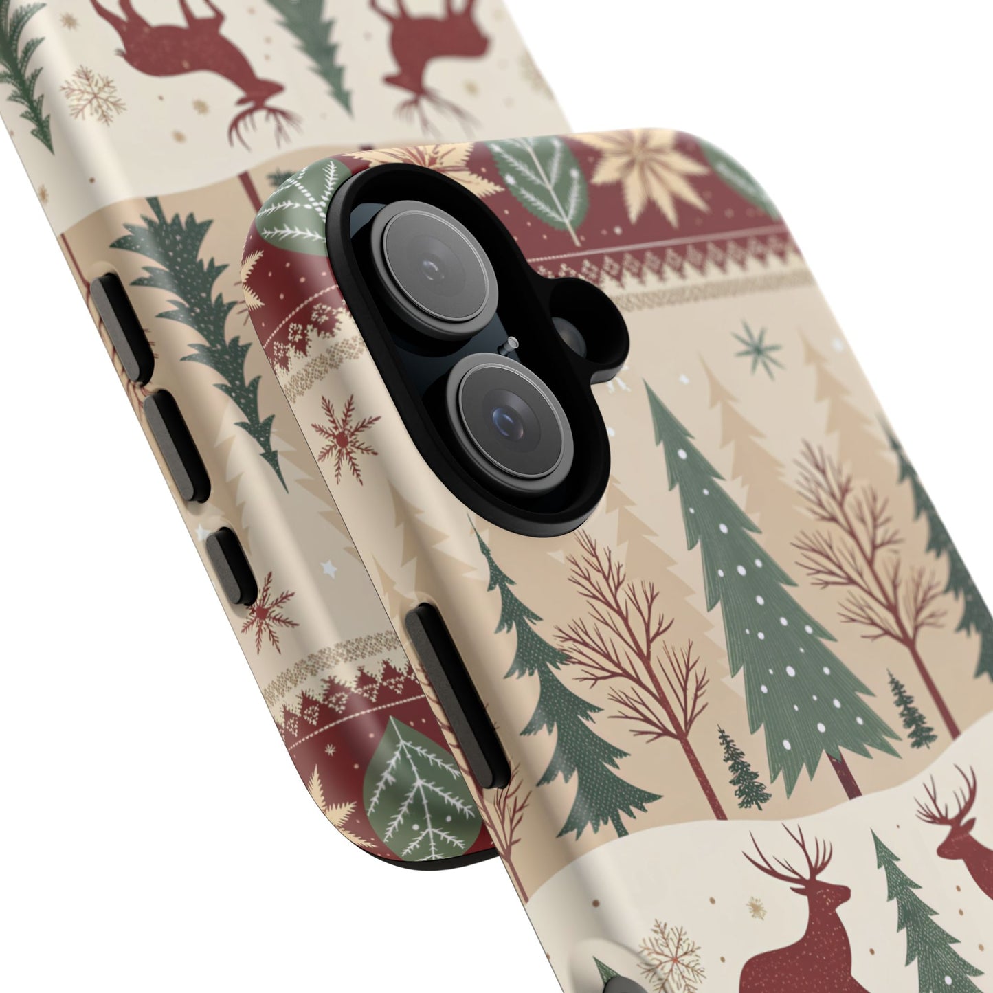 Vintage Christmas Reindeer Tough Phone Case