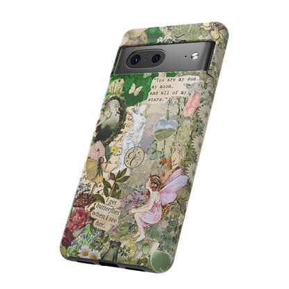 Vintage Botanical Collage Tough Phone Case