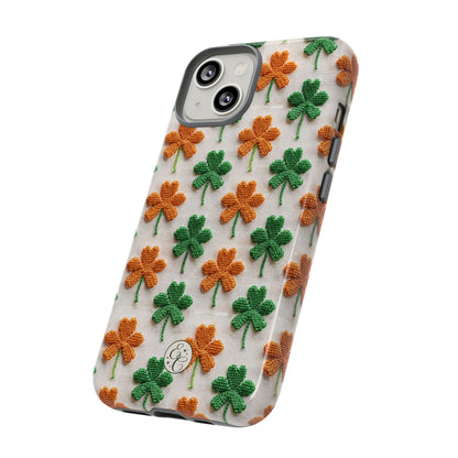 Lucky Shamrock Pattern Tough Phone Case