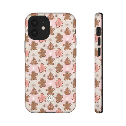 Gingerbread Men & Xmas Tree Pattern Tough Phone Case