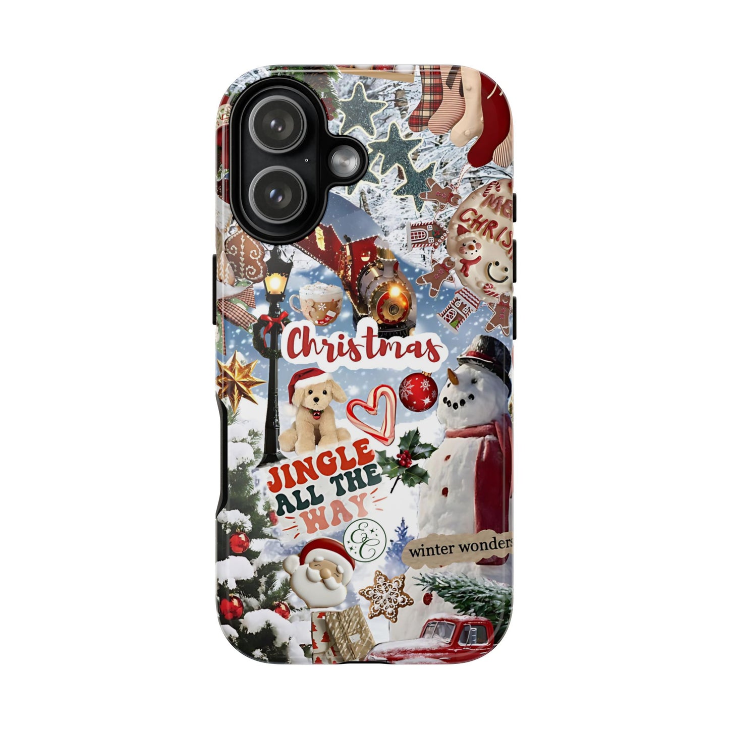 Christmas Holiday Collage Tough Phone Case