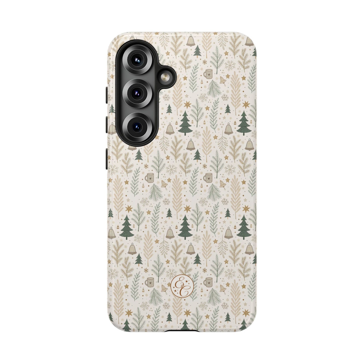 Boho Christmas Forest Tough Phone Case