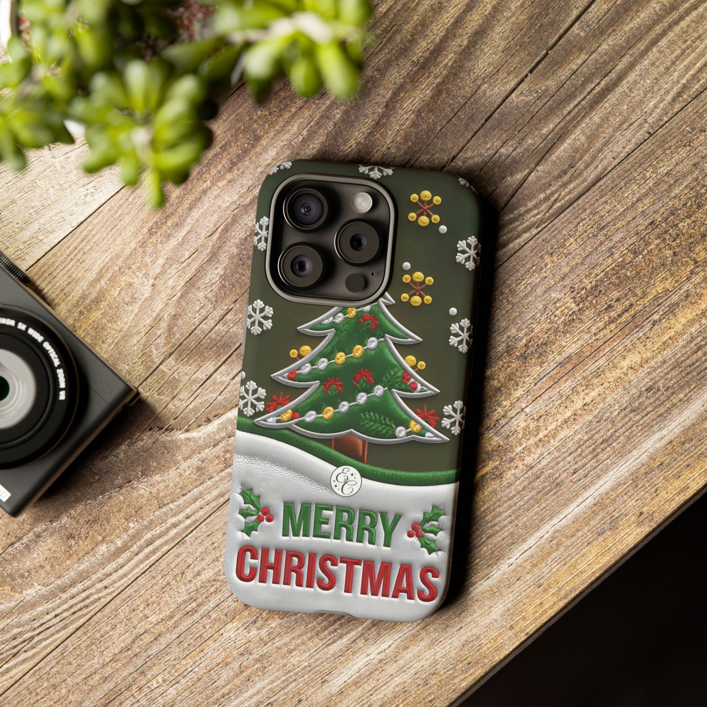 Merry Christmas Tree Tough Phone Case