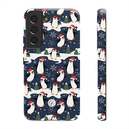 Cute Penguin Christmas Pattern Tough Phone Case