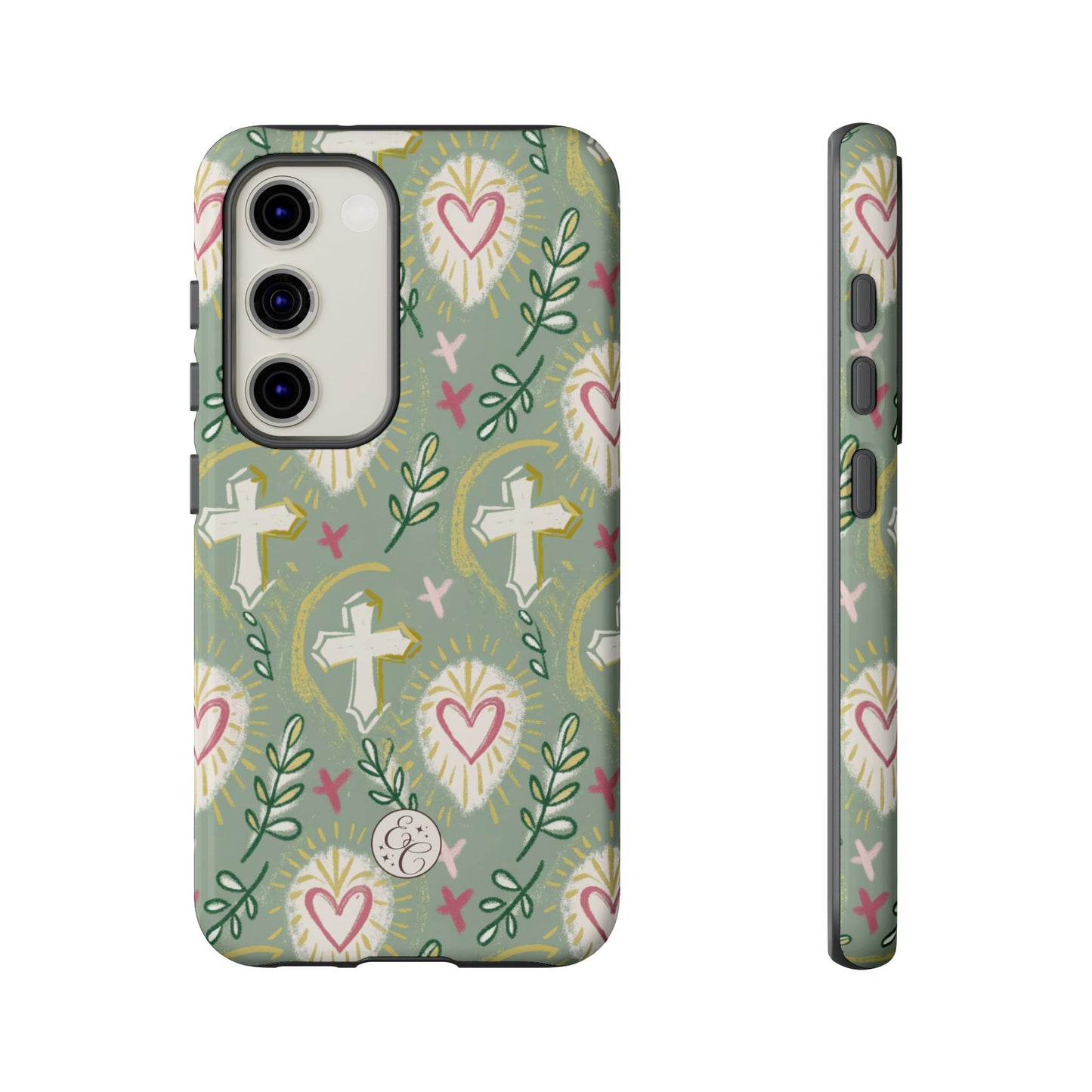 Christian Cross Boho Pattern Tough Phone Case
