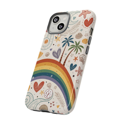 Rainbow Pride Boho Beach Tough Phone Case