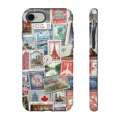 Vintage Stamp Collection Tough Phone Case