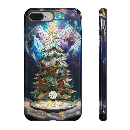 Christmas Tree Stained Glass Tough Phone Case