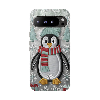 Cute Christmas Penguin Tough Phone Case