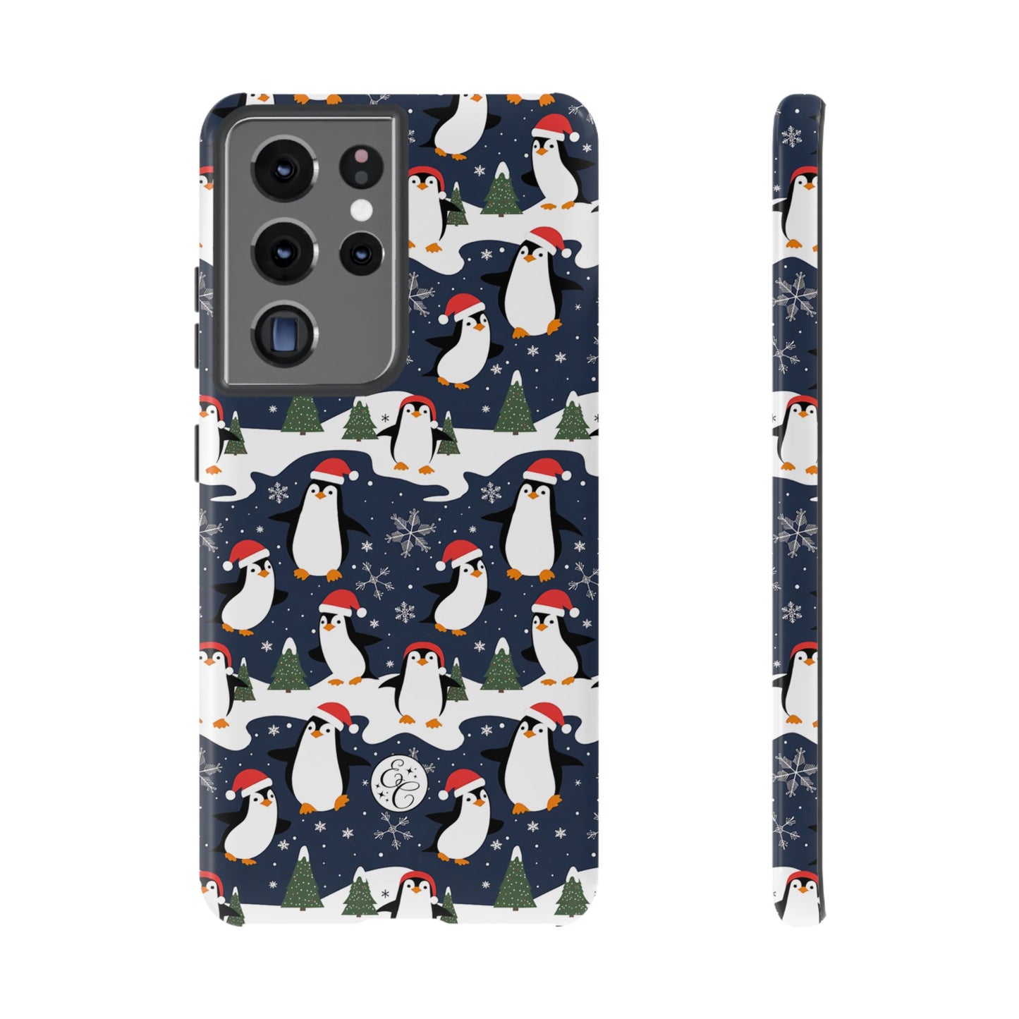 Cute Penguin Christmas Pattern Tough Phone Case