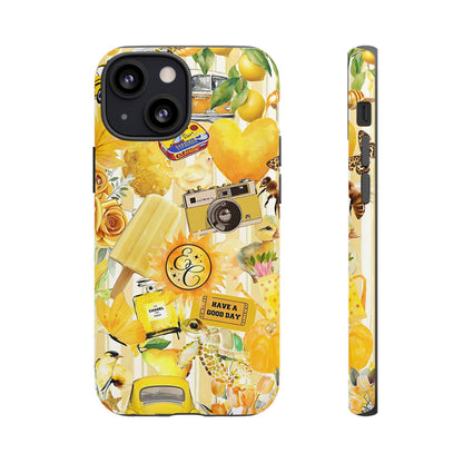 Yellow Aesthetic Collage Tough Phone Case