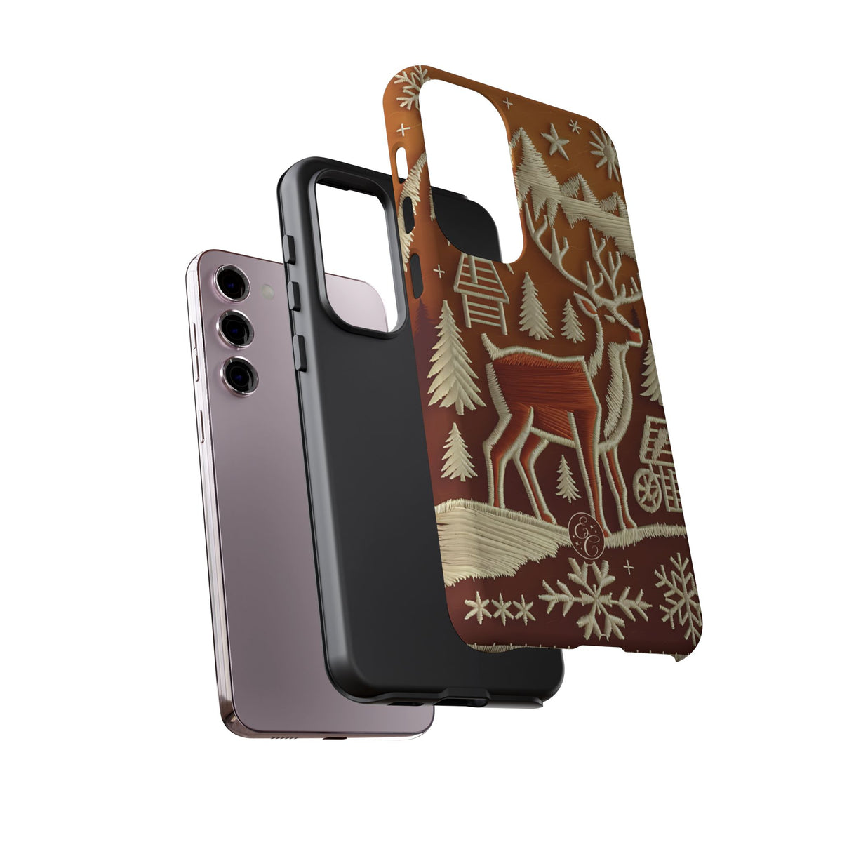 Rustic Reindeer Christmas Phone Case