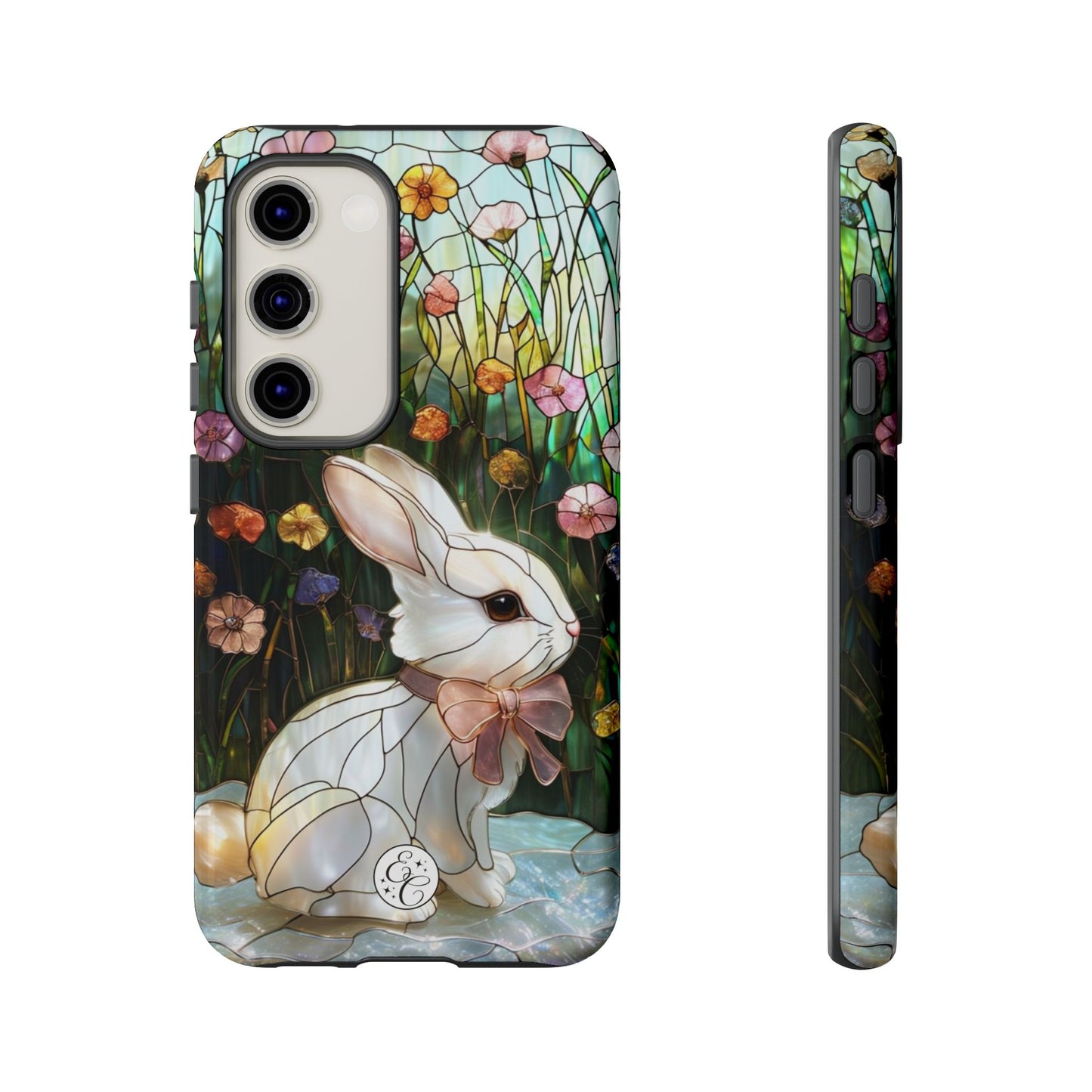 Easter Rabbit Stained Glass Tough Phone Case