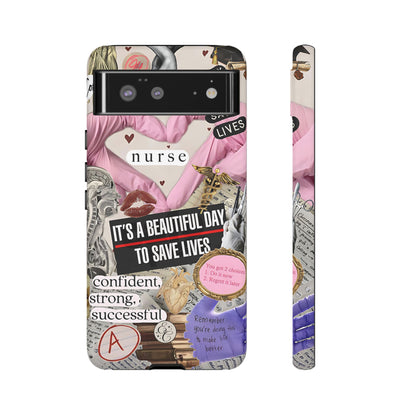 Nurse Inspirational Collage Tough Phone Case