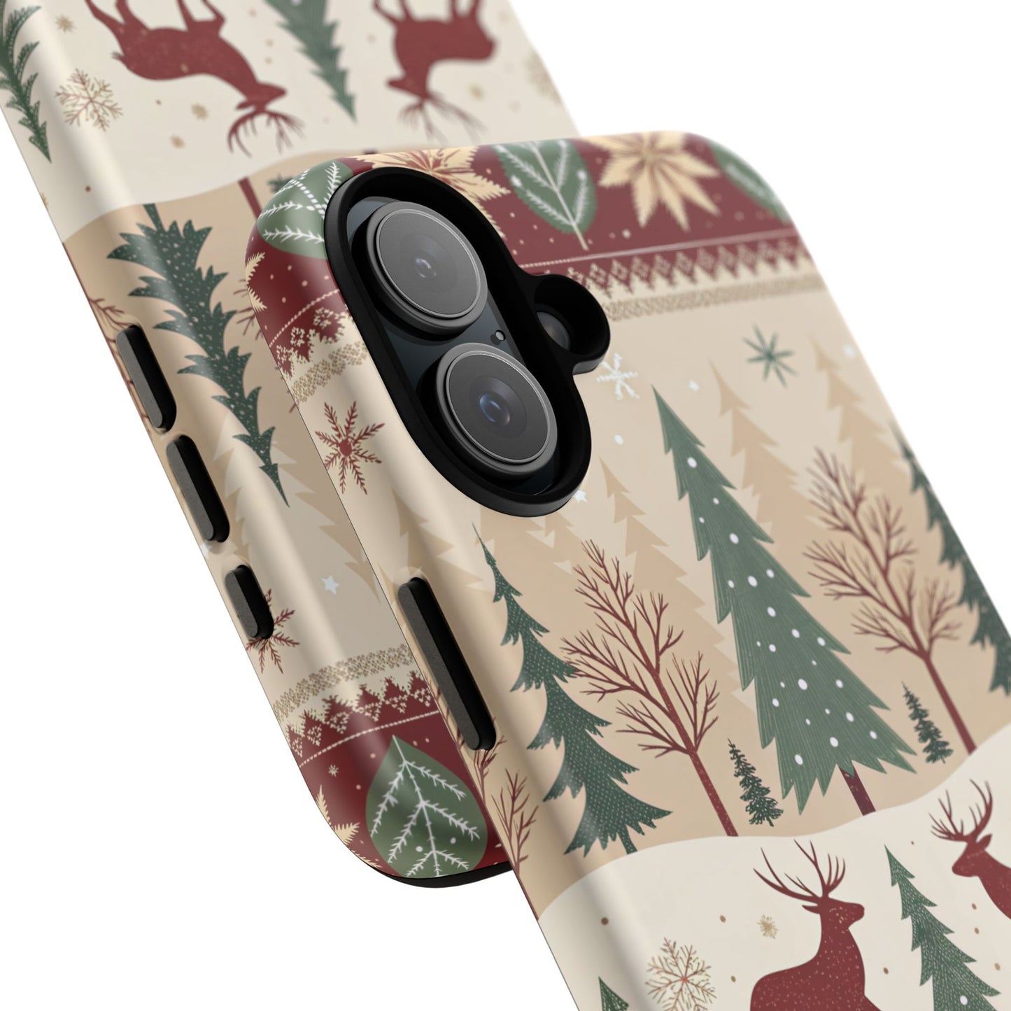 Vintage Christmas Reindeer Tough Phone Case