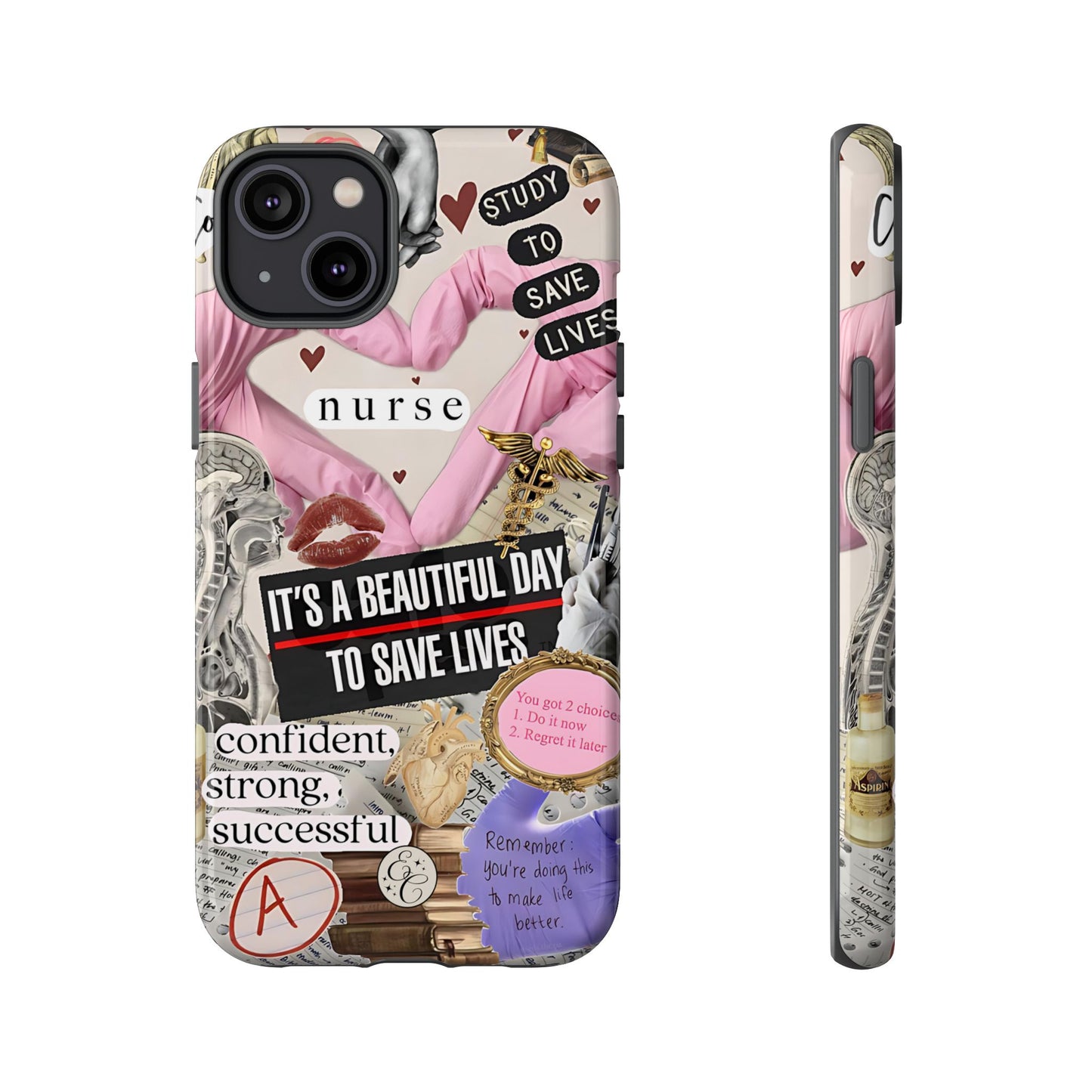 Nurse Inspirational Collage Tough Phone Case