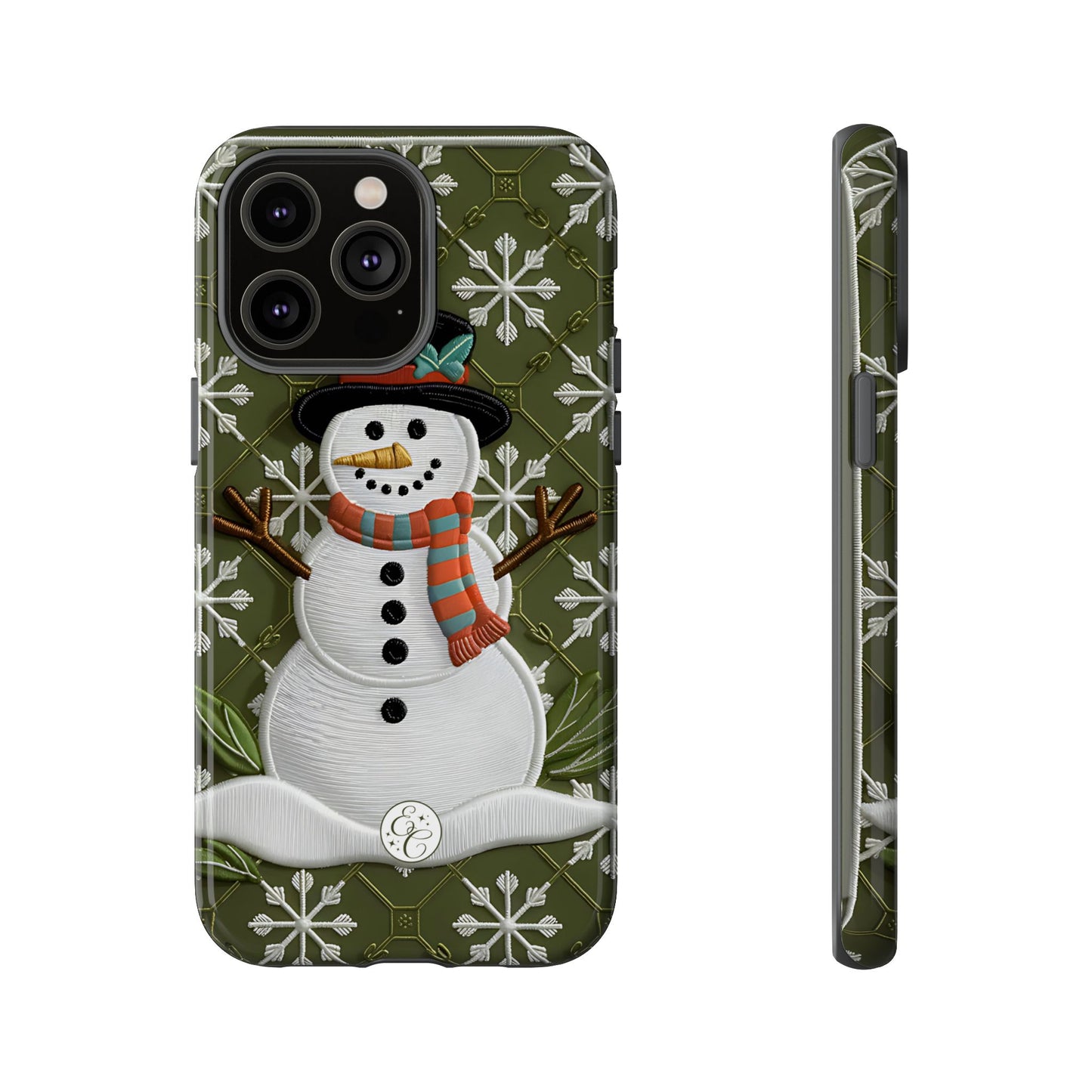 Christmas Snowman Tough Phone Case