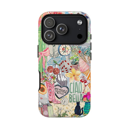 Coquette Art Collage Tough Phone Case