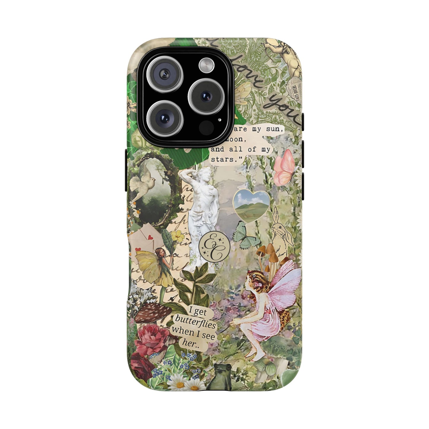 Vintage Botanical Collage Tough Phone Case