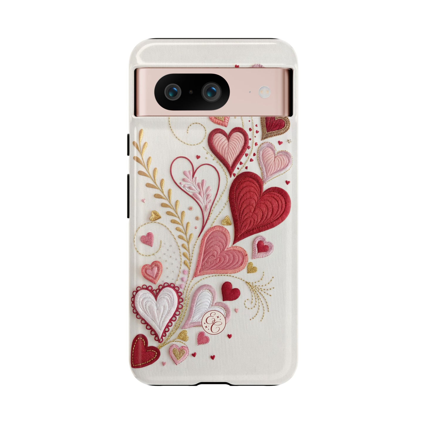 Hearts Pattern Tough Phone Case