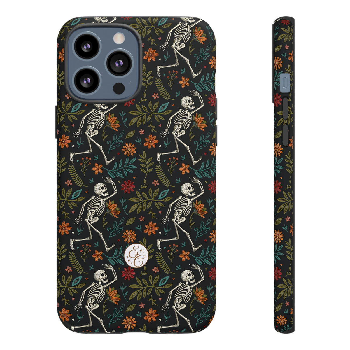 Boho Skeleton Pattern Halloween Phone Case