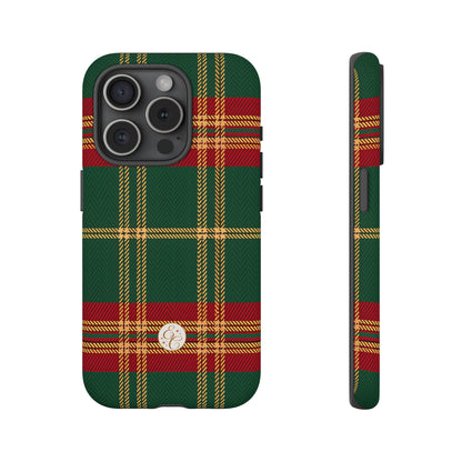 Green Red & Gold Plaid Tough Phone Case