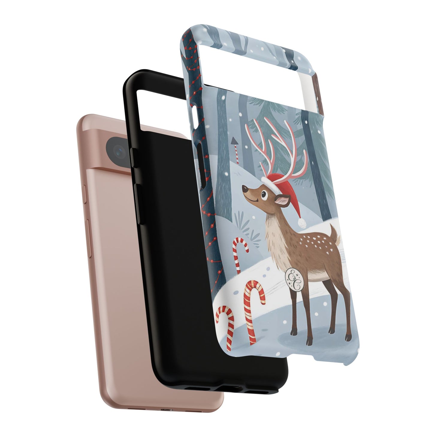Reindeer in Winter Wonderland Tough Phone Case