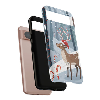 Reindeer in Winter Wonderland Tough Phone Case