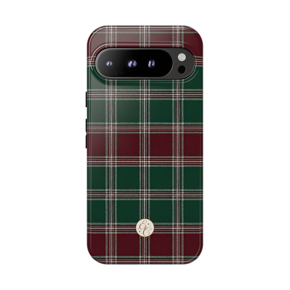 Green & Burgundy Plaid Christmas Phone Case