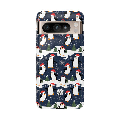 Cute Penguin Christmas Pattern Tough Phone Case