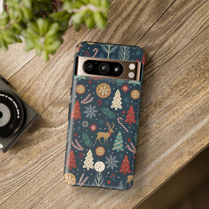 Christmas Holiday Pattern Tough Phone Case