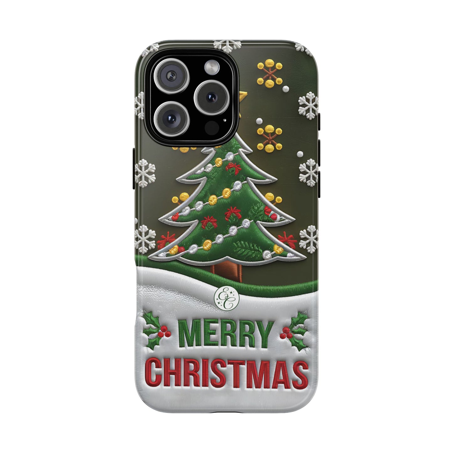 Merry Christmas Tree Tough Phone Case